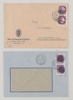 SBZ, sächsische Schwärzungen, 5 Briefe aus verschiedenen Orten, gp. BPP