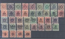 Württemberg, Posten auf 3 Steckkarten auch geprüfte - Befund Werten