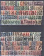 Dt. Reich, gestempelter Posten aus 1900-1923 auf 5 Steckkarten