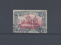 Dt. Kolonien Kamerun Michel Nr. 19, 5 Mark 1900 gestempelt, FA Steuer