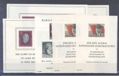 DDR, ** Posten Blöcke aus den 1950er Jahren auf 3 Steckkarten