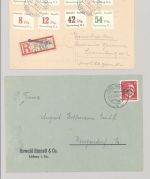 Dt. Lokalpost, umfangreicher gestempelter Posten mit 6 Belegen
