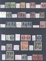 Dt. Reich, umfangreicher interessanter Spezialposten Posten aus 119-38