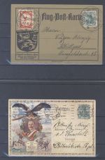 Dt. Reich, gestempelter Posten aus 1905-15 auf 7 Steckkarten