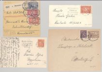 Dt. Reich, 7 Belege aus den 1920er Jahren mit Bahnpostbrief