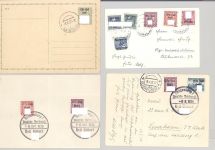 Dt. Bes. 2. WK Sudetenland, 4 verschiedene interessante Belege