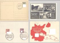 Dt. Bes. 2. WK Sudetenland, 4 verschiedene interessante Belege