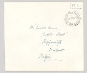 Alliierte Besetzung,, Belgischer Feldpost Brief 1953 B.P.S. 12 n. Belgien