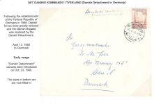 Dt. Feldpost 2. WK, Dänischer Feldpost Brief 1950 Kommando I Tyskland