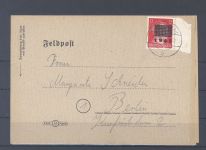 Dt. Lokalpost Netzschkau Kartenbrief mit 12 Pfg. Freimarke als EF