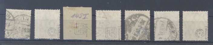 Dt. Reich, gestempelter Posten aus 140-53 mit 144-49 I, geprüft