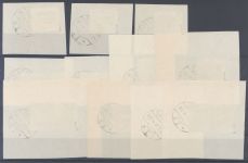 Dt. Abstimmung Oberschlesien Michel 30-40 Briefstücke, geprüft BPP