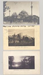 Deutsche Post Türkei, 3 gelaufene AK aus 1906-11 als Posten