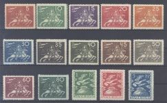 Schweden Michel Nummer 159-73, UPU 1924 **