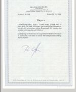 Bayern Michel Nummer 86 II, 1 Mark 1911 ** vom Eckrand, FA Kopie BPP