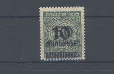 Dt. Reich Michel Nummer 336 A Wb, 10 Mrd. Freimarke 1923 **, FA BPP
