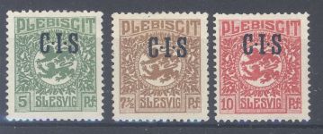 Dt. Abstimmung Schleswig C.I.S. Michel Nummer 2-4 ungebraucht * geprüft
