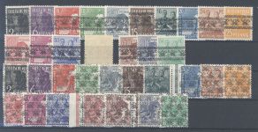 Bizone Michel Nummer 36-51 I+II Überdruckausgabe incl. 49 I ** gp. BPP