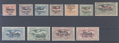 Dt. Abstimmung Oberschlesien Mi.Nr. 30-40, Freimarken 1921 *, geprüft