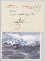 Dt. Feldpost 2. WK, Brief 1944 24. Schnellboot Flotille FP Nr. M54383