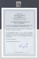 Franz. Zone Allg. Ausgaben Michel Nummer 9bx, 24 Pfg gestempelt, FA BPP