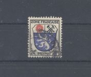 Franz. Zone Allg. Ausgaben Michel Nummer 9bx, 24 Pfg gestempelt, FA BPP
