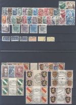 Franz. Zone, gestempelter Posten auf 2 Steckkarten