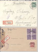 All. Bes., 6 Zensur R - Briefe aus 1946-47 als Posten