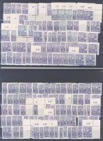 SBZ, ** Posten aus 29-40x, weisses Papier auf 6 Steckkarten