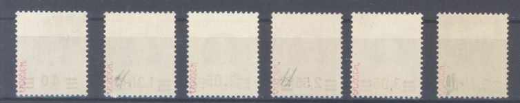 Vatikan Michel Nummer 39-44, Provisoriensatz 1934 **, signiert