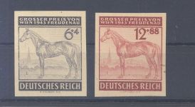 Dt. Reich Michel Nummer 857-58, Wien 1943 als Probedrucke, gp. BPP