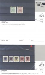 Alle Welt, 5 verschiedene alte Auktionslose als Posten