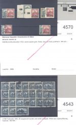 Alle Welt, 5 verschiedene alte Auktionslose als Posten