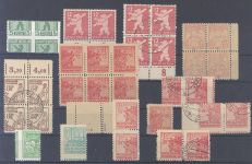 SBZ, **/gestempelter Spezialposten aus Mi.Nr. 1-40 auf Steckkarte