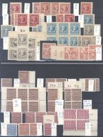 SBZ, **/gestempelter Spezialposten aus Mi.Nr. 72-99 auf 3 Steckkarten