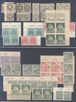 SBZ, **/gestempelter Posten Einheiten auf 6 Steckkarten