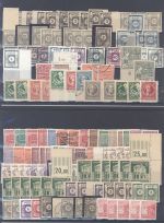 SBZ, umfangreicher **-gestempelter Posten auf 5 Steckkarten