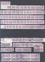 DDR Dienst ZKD, Posten aus Michel Nummer 10-15 auf 3 Steckkarten