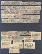 DDR Dienst ZKD, gestempelter Posten aus Mi. 16-30 auf 4 Steckkarten