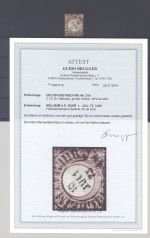 Dt. Reich Michel Nr. 21b, 2 1-2 Gr. Brustschild gestempelt Befund BPP