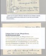 Dt. Feldpost 2. WK, Brief 1944 mit Inhalt vom Sonderkommando Nebel