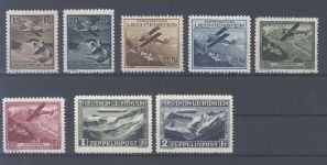 Liechtenstein Michel Nummer 108-13, Freimarken 1930 */**