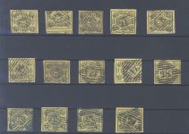 Braunschweig, 14 x Michel Nummer 11, 1 Sgr. Freimarke 1861-65 gestempelt