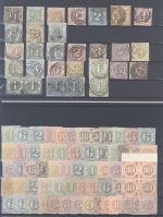 Thurn & Taxis, umfangreicher gestempelter Posten auf Steckkarte