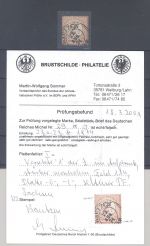 Dt. Reich Michel Nummer 29 I, 2 1-2 Gr. mit PF I gestempelt, Befund BPP