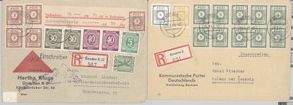 SBZ, interessanter Belege Posten