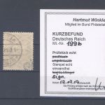 Dt. Reich, gestempelter Posten Farben aus 199-204, gp. - Befund BPP