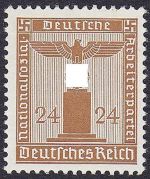 Dt. Reich Dienst Michel Nummer 163y, 24 Pfg. Dienst 1942 **, geprüft