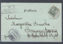 Deutsche Post China, Feldpostkarte mit 5 Pfg. EF 1902 aus Tientsin