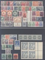 Dt. Reich, */** Posten aus 1900-20 auf 3 Steckkarten